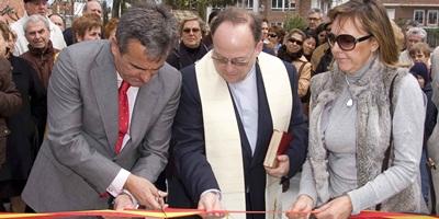 Narciso de Foxá inaugura la peatonalización de la plaza de la Constitución