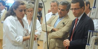 Narciso de Foxá visita el Hospital Puerta de Hierro