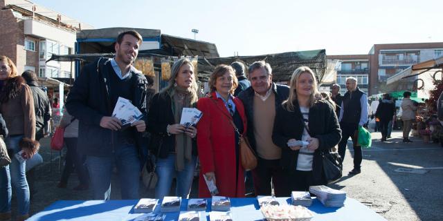 María del Mar Blanco y Rosa Vindel hacen precampaña en Majadahonda