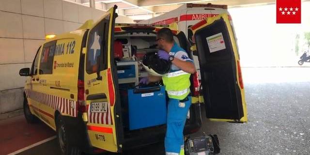 Herido grave un hombre tras caer desde seis metros en una obra de Majadahonda