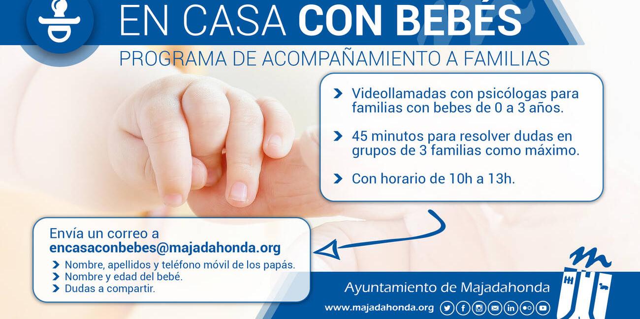 Majadahonda lanza un programa on line de educación para familias con menores de 0 a 3 años