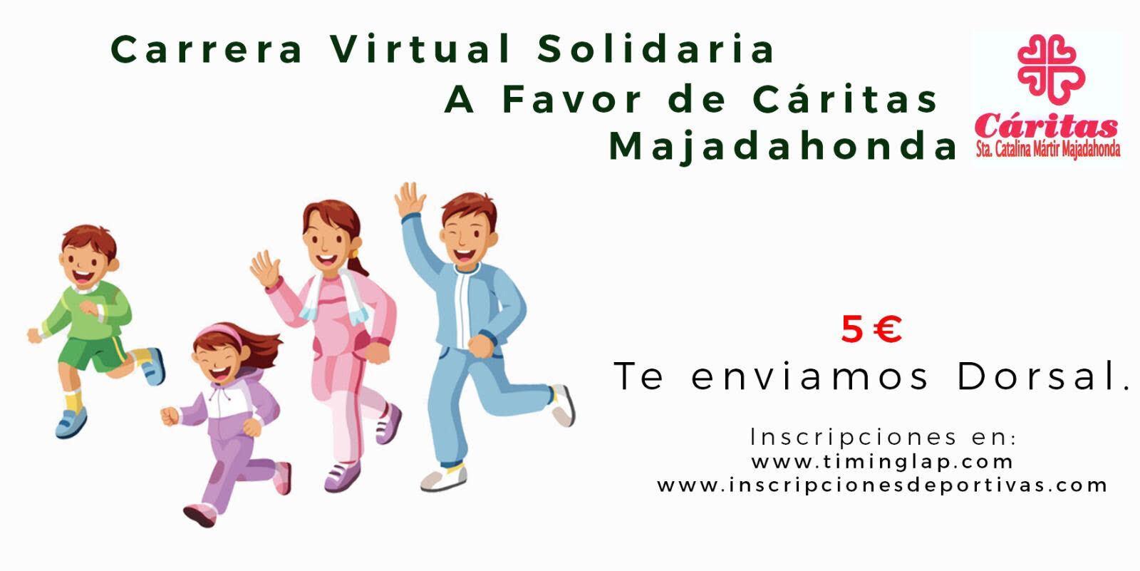 Carrera Virtual Solidaria en favor de Cáritas Majadahonda