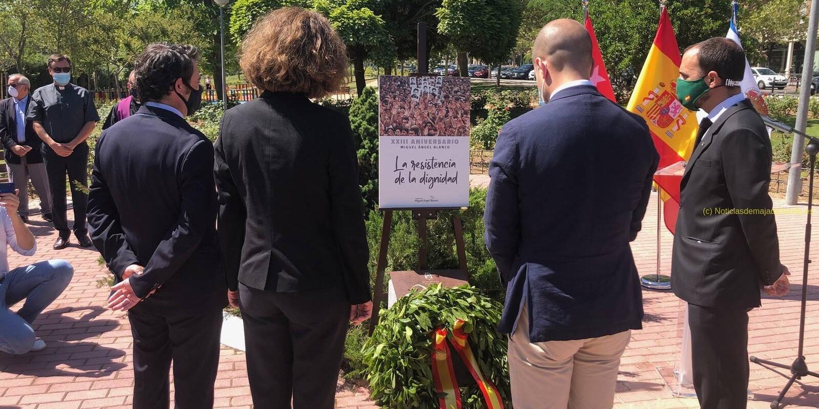 Majadahonda rinde homenaje a las víctimas del terrorismo de ETA en el aniversario del asesinato de Miguel Ángel Blanco