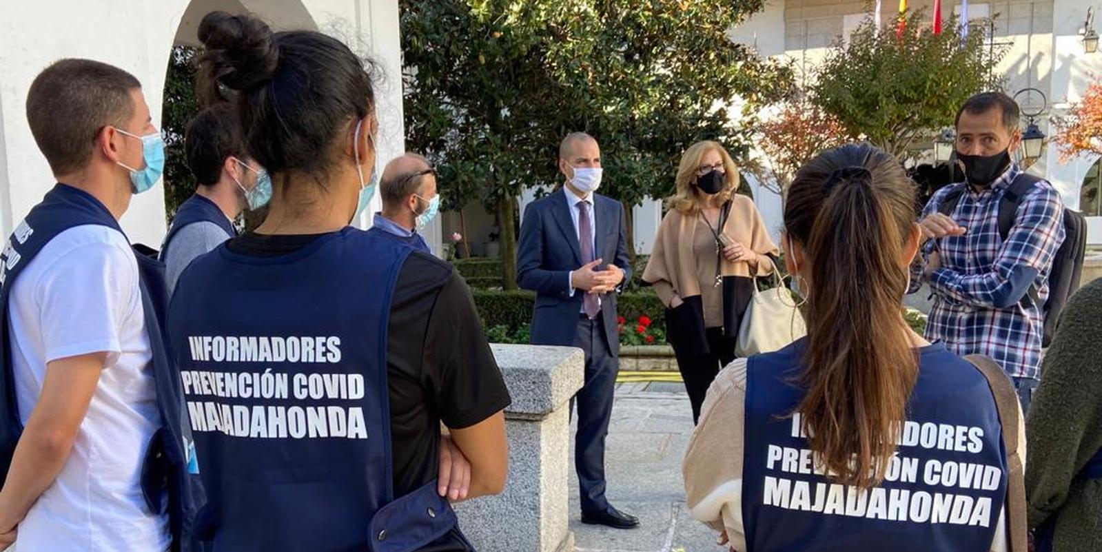 Informadores Covid para concienciar a los jóvenes de Majadahonda en la lucha contra el virus