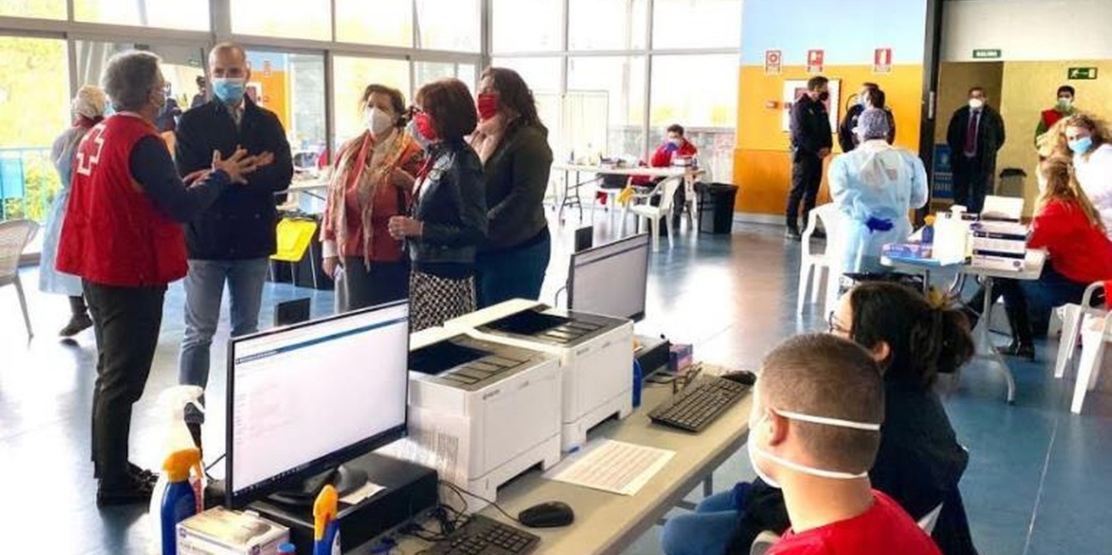 El Polideportivo Cerro de la Mina de Majadahonda acoge el dispositivo de test de antígenos