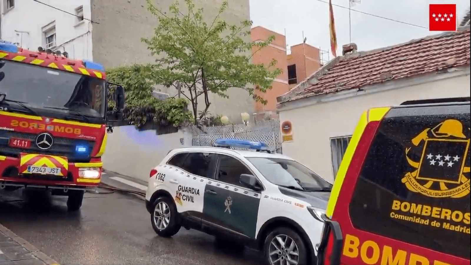 Extinguido un incendio en un edificio de la calle La Mina de Majadahonda