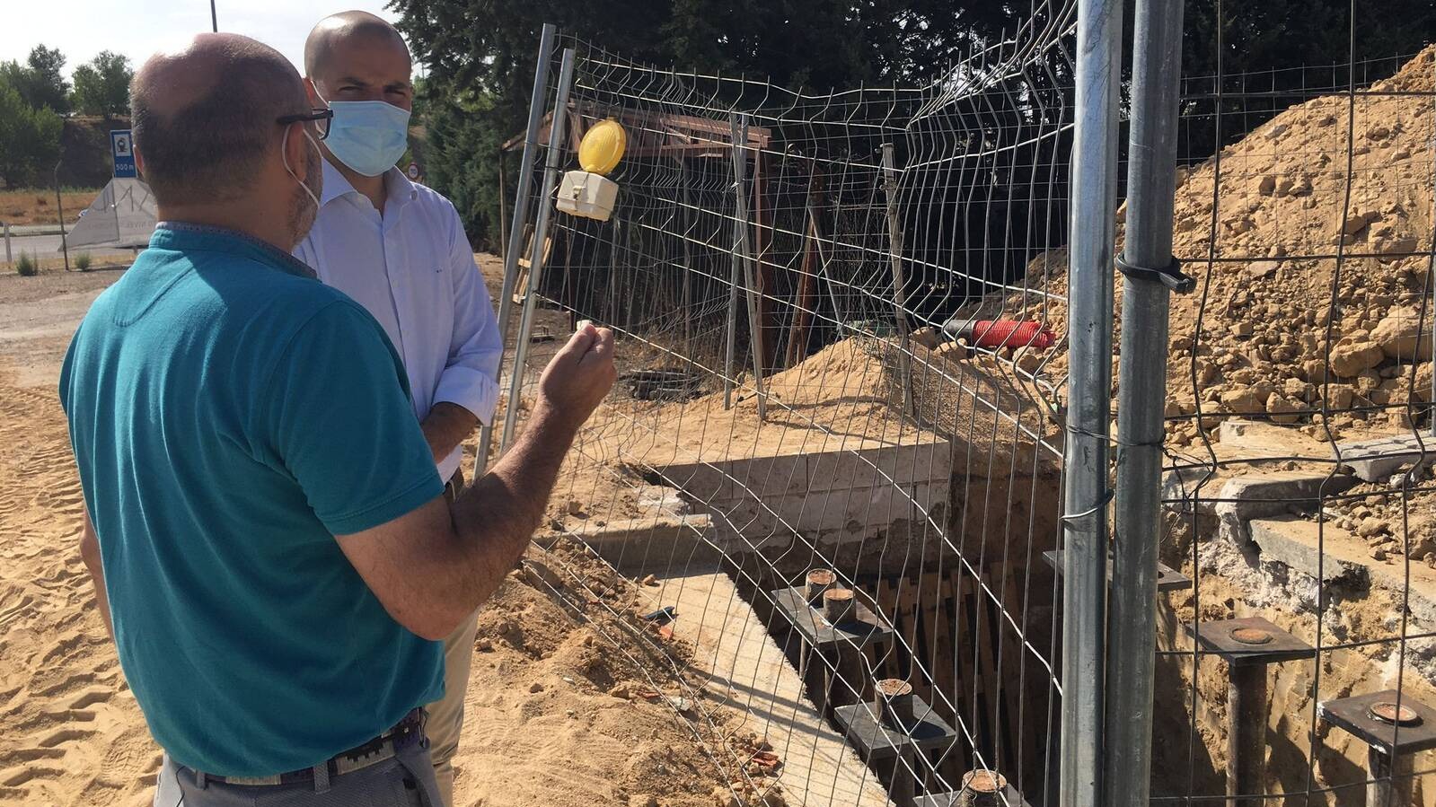 Avanzan las obras de la pasarela peatonal de Roza Martín en Majadahonda