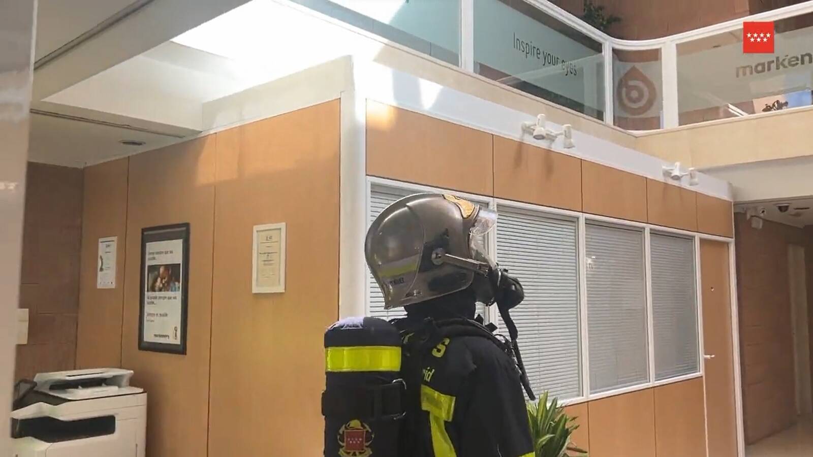 Sofocado un incendio en una nave del polígono industrial El Carralero en Majadahonda